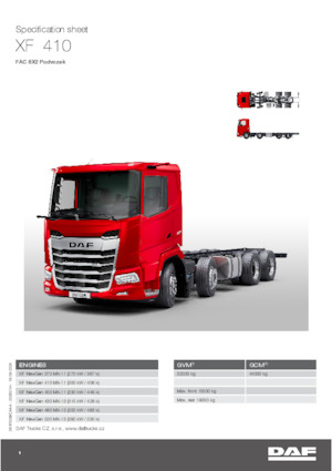 Chassis DAF XF 480 FAC