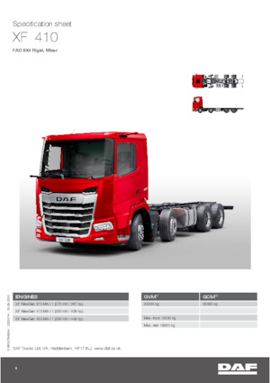 Chassis DAF XF 410 FAD Mixer