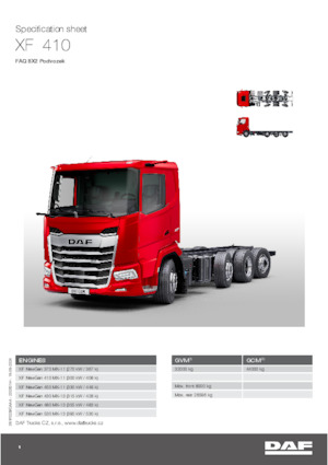 Chassis DAF XF 480 FAQ