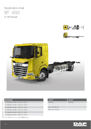 Chassis DAF XF 480 FA