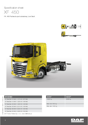 Chassis DAF XF 430 FA Low Deck