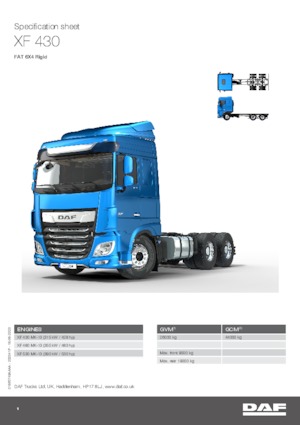 Chassis DAF XF 430 FAT