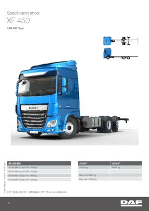 Chassis DAF XF 450 FAN