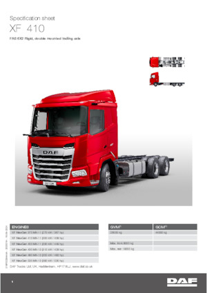 Chassis DAF XF 450 FAS