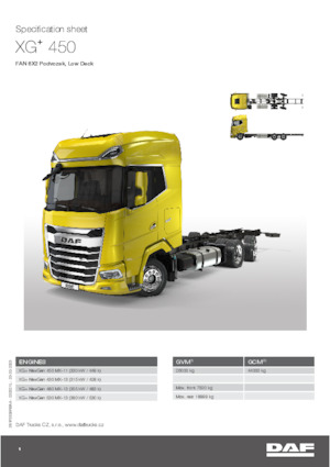 Chassis DAF XG+ 430 FAN Low Deck