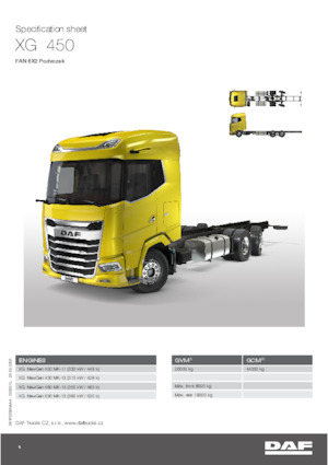 Chassis DAF XG 530 FAN