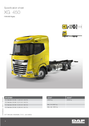 Chassis DAF XG 530 FAN