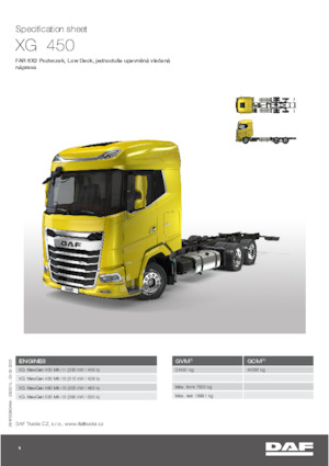 Chassis DAF XG 430 FAR Low Deck