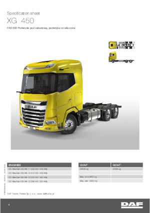 Chassis DAF XG 530 FAS