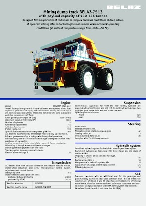 Tombereaux Rigides Belaz 7513