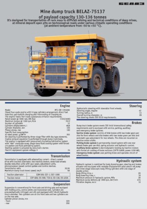 Tombereaux Rigides Belaz 75137