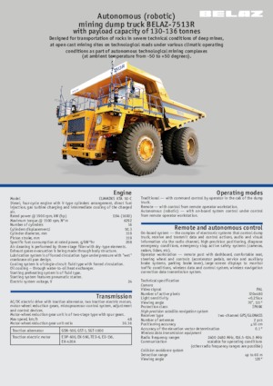 Tombereaux Rigides Belaz 7513R