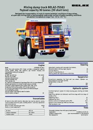 Tombereaux Rigides Belaz 75583