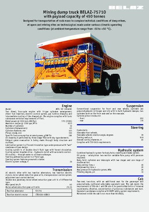 Tombereaux Rigides Belaz 75710