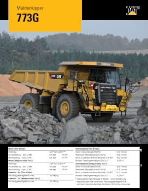 Tombereaux Rigides Caterpillar 773G