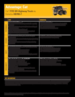 Tombereaux Rigides Caterpillar 777E