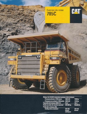 Tombereaux Rigides Caterpillar 785C
