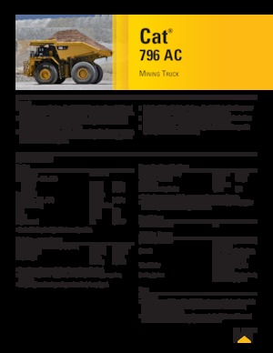 Tombereaux Rigides Caterpillar 796 AC
