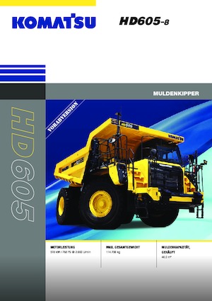 Tombereaux Rigides Komatsu HD605-8E0