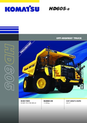 Tombereaux Rigides Komatsu HD605-8E0