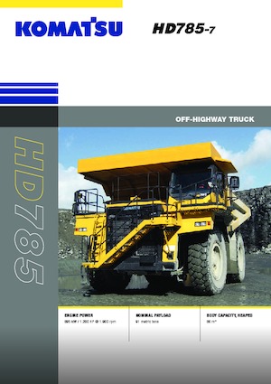 Tombereaux Rigides Komatsu HD785
