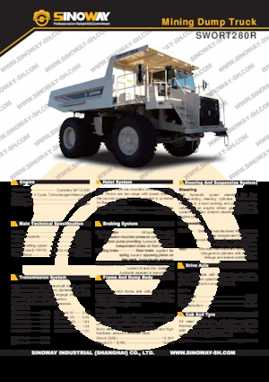 Tombereaux Rigides Sinoway SWORT280R