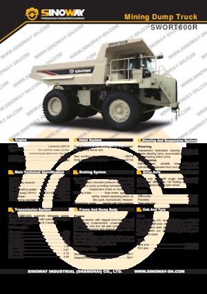 Tombereaux Rigides Sinoway SWORT600R