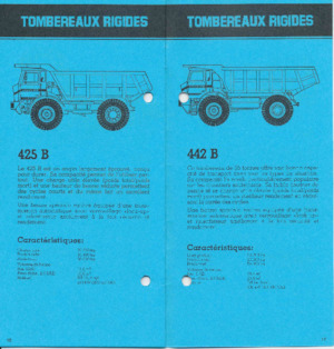 Tombereaux Rigides Volvo 425 B