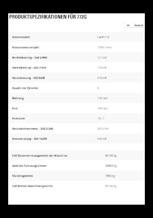 Tombereaux Rigides Caterpillar 772G