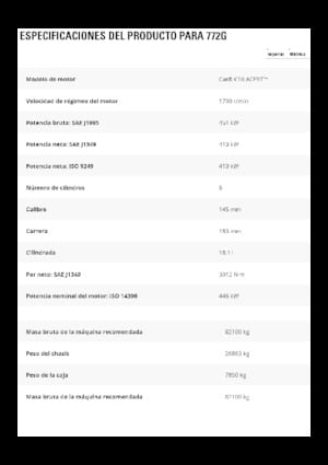 Tombereaux Rigides Caterpillar 772G