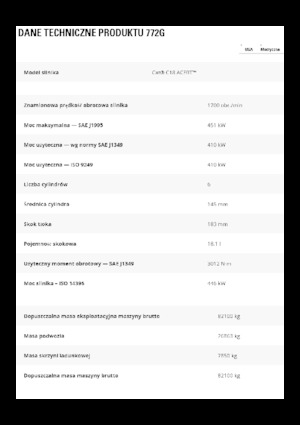 Tombereaux Rigides Caterpillar 772G