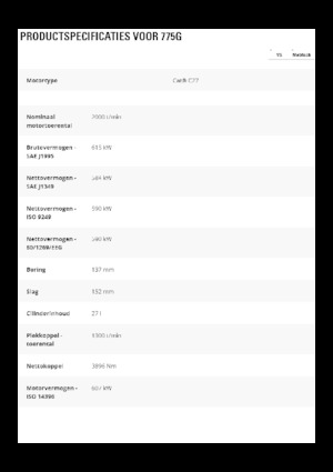 Tombereaux Rigides Caterpillar 775G
