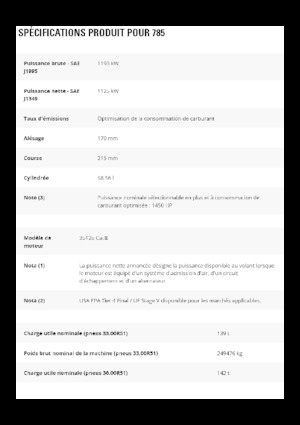 Tombereaux Rigides Caterpillar 785