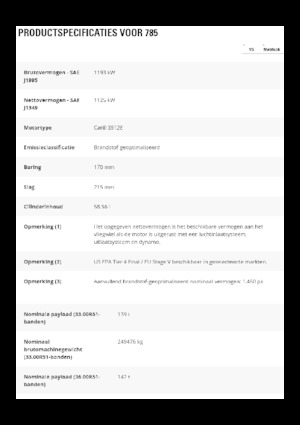 Tombereaux Rigides Caterpillar 785