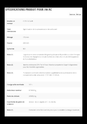 Tombereaux Rigides Caterpillar 798 AC