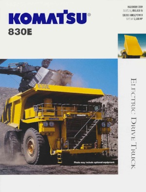 Tombereaux Rigides Komatsu 830E