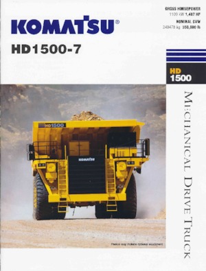 Tombereaux Rigides Komatsu HD1500-7