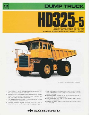 Tombereaux Rigides Komatsu HD325-5