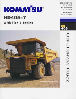 Tombereaux Rigides Komatsu HD325-7