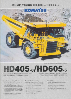 Tombereaux Rigides Komatsu HD405-6