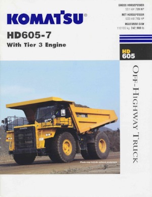 Tombereaux Rigides Komatsu HD605-7
