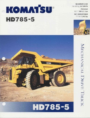 Tombereaux Rigides Komatsu HD785-5