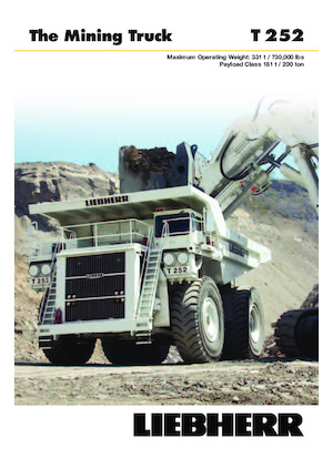 Tombereaux Rigides Liebherr T 252