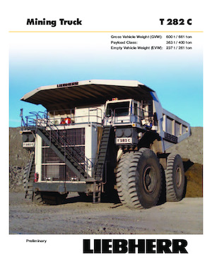 Tombereaux Rigides Liebherr T282C