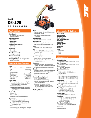 Chariot Élévateur Télescopique JLG G 6-42 A