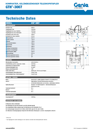 Chariot Élévateur Télescopique Genie GTH-3007