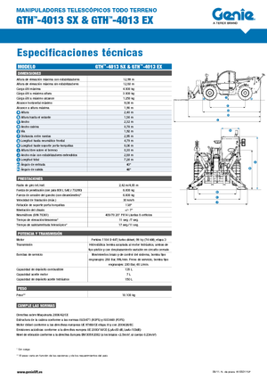 Chariot Élévateur Télescopique Genie GTH-4013 EX
