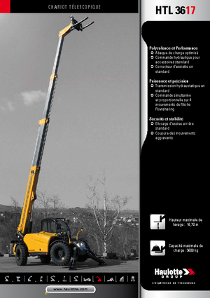 Chariot Élévateur Télescopique Haulotte HTL3617