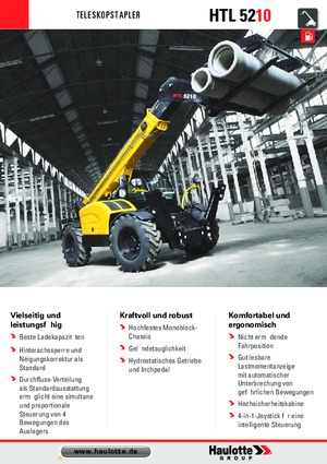 Chariot Élévateur Télescopique Haulotte HTL5210