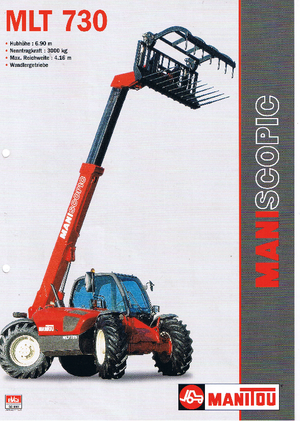 Chariot Élévateur Télescopique Manitou MLT 730 T